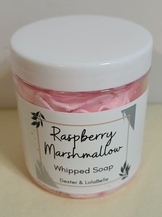 Raspberry Marshmallow whipped soap