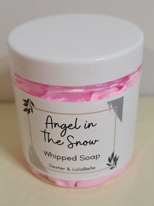 Angel in the Snow whipped soap