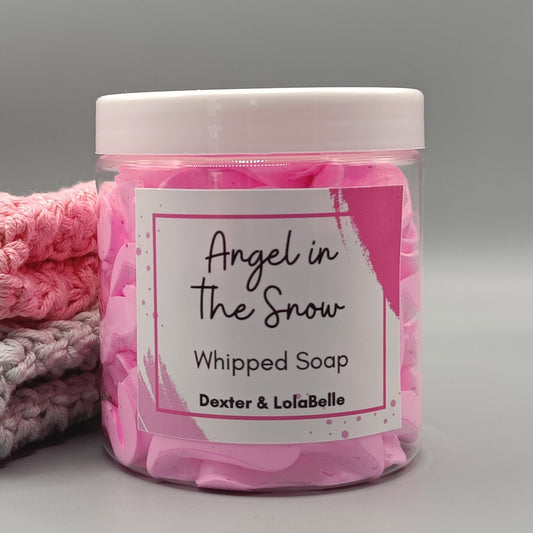 Angel in the Snow whipped soap