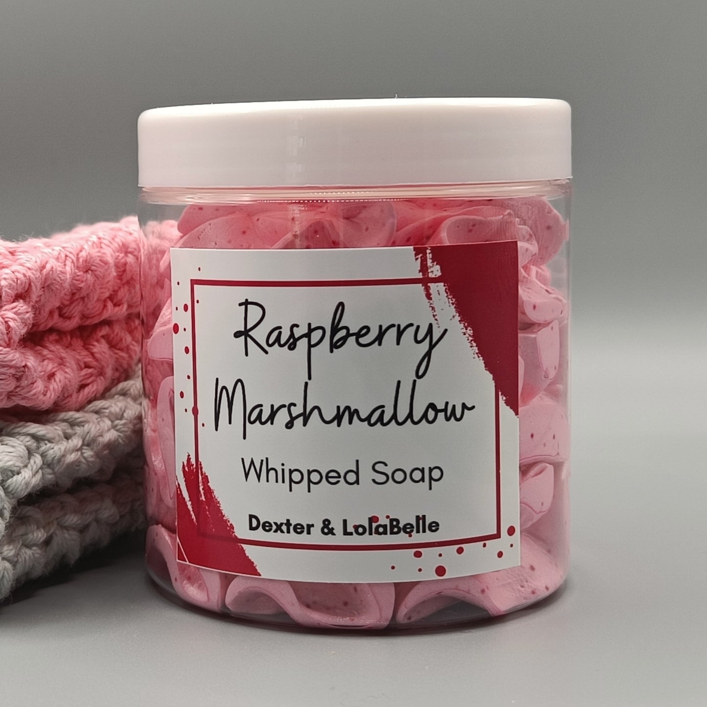 Raspberry Marshmallow whipped soap