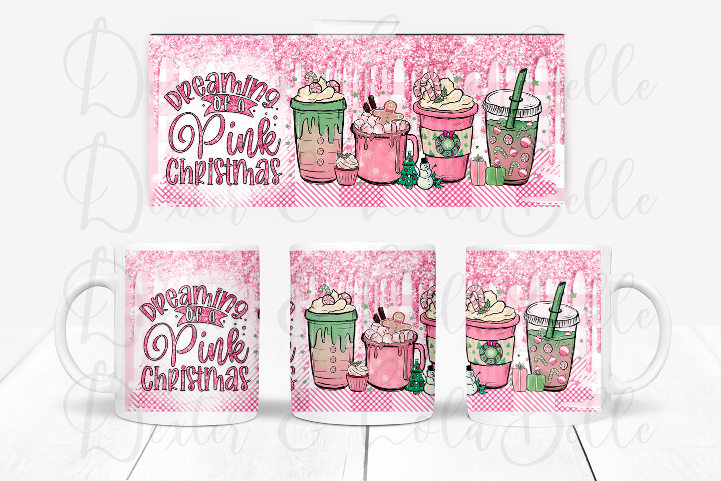 Dreaming of a pink Christmas mug