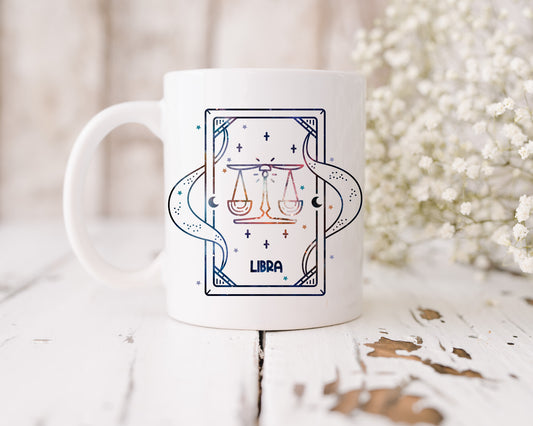 Libra star sign mug