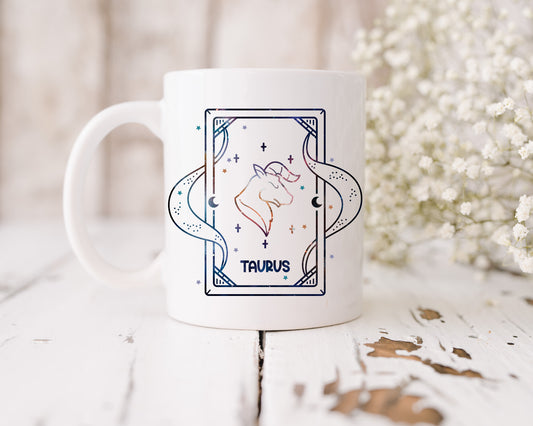 Taurus star sign mug